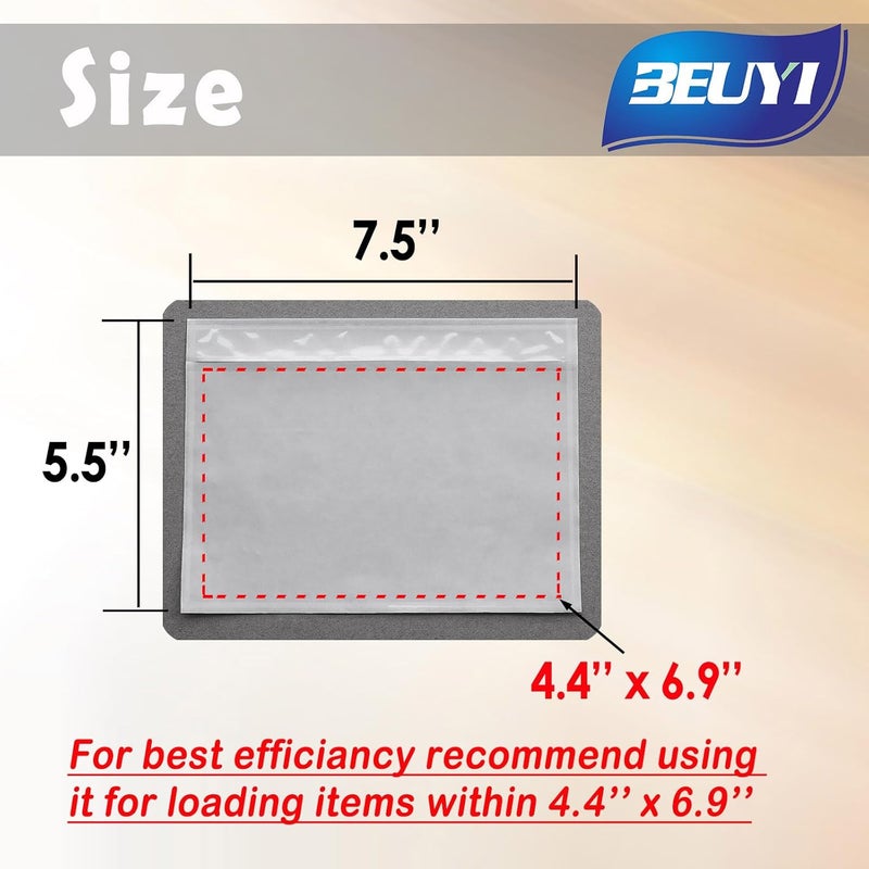 BEUYI Clear 7.5'' x 5.5'' Packing List Envelopes, Adhesive Shipping Label Pouches/Sleeves (50 Pack) - Image 5